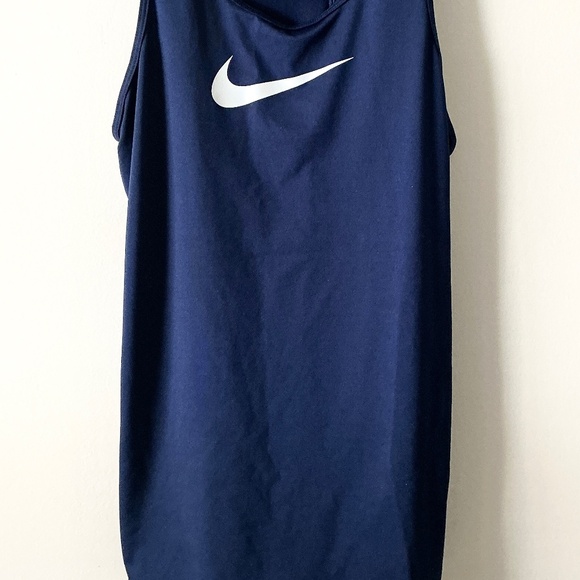 Nike Dri-Fit Women's Dark Blue Racerback Tank Top Size Large - Picture 2 of 3